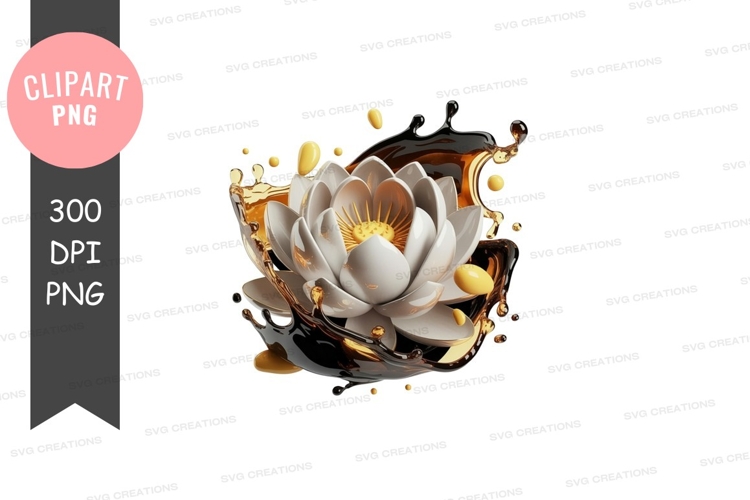 Lotus Flower Clipart Image 9