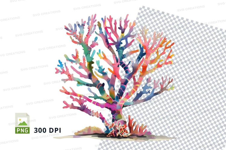 Colorful coral reef