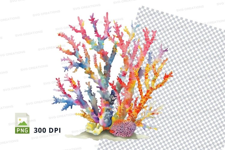 Colorful coral reef example image 1