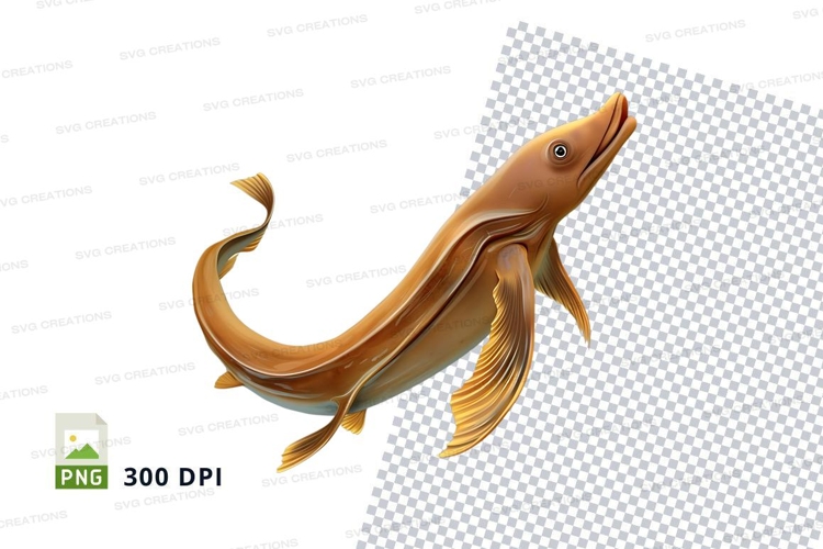 Golden fish clipart