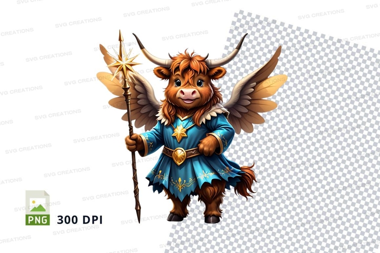 Mythical cow angel