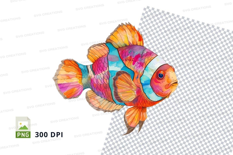 Colorful fish clipart