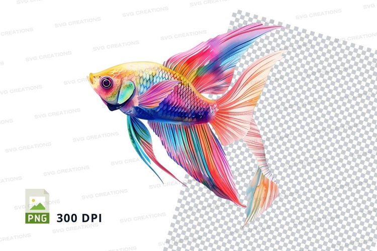 Colorful betta fish