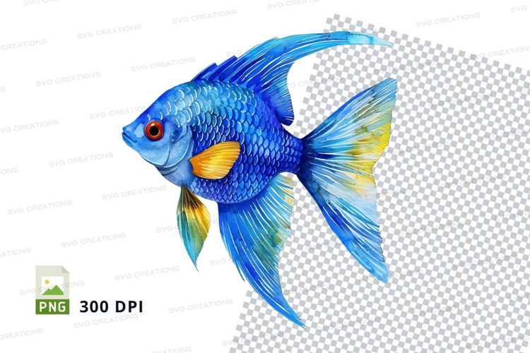Blue betta fish