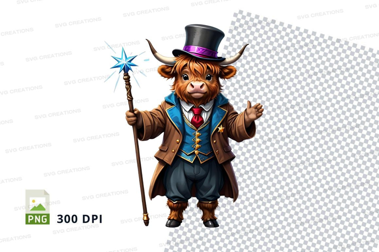 Magical highland cow