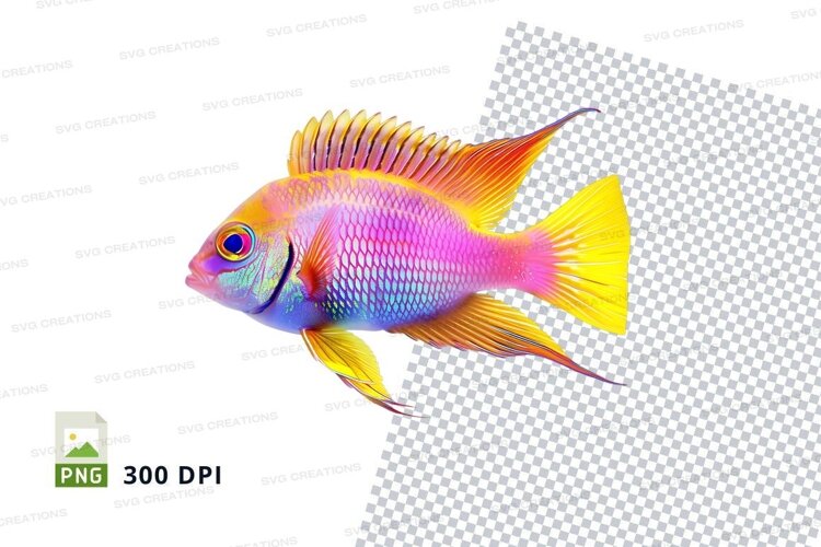 Vibrant tropical fish example image 1