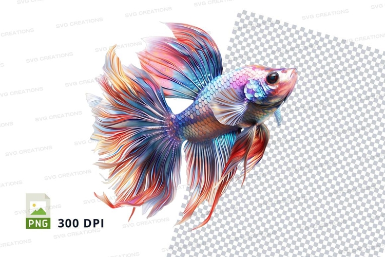 Colorful betta fish