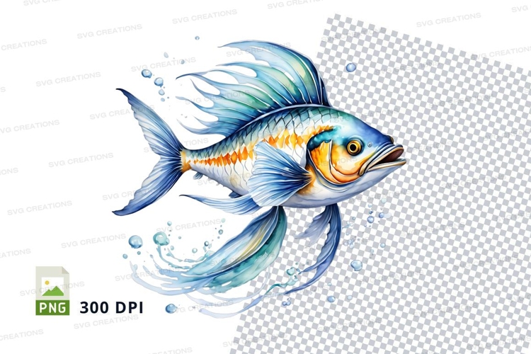 Vibrant blue fish