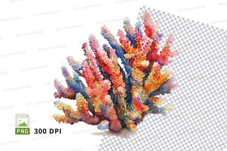 Colorful coral reef example image 1
