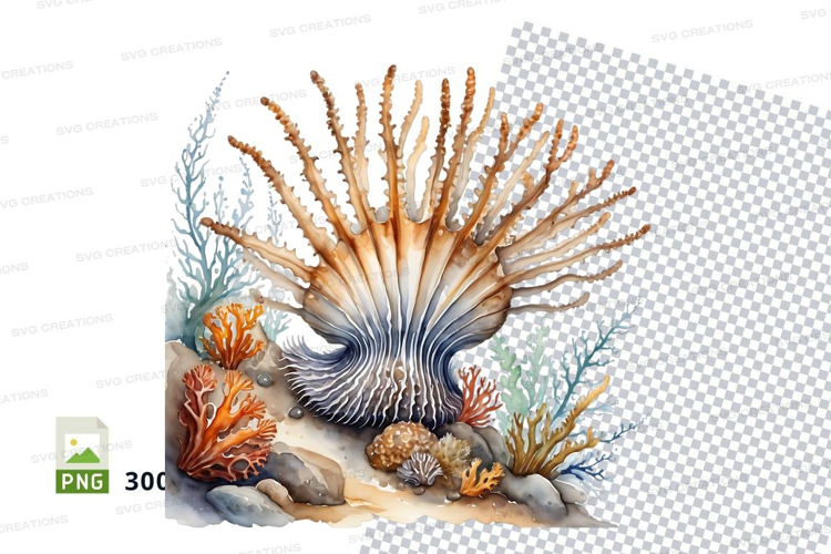 Underwater coral reef