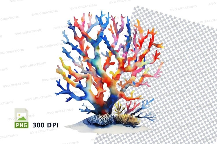 Colorful coral reef example image 1