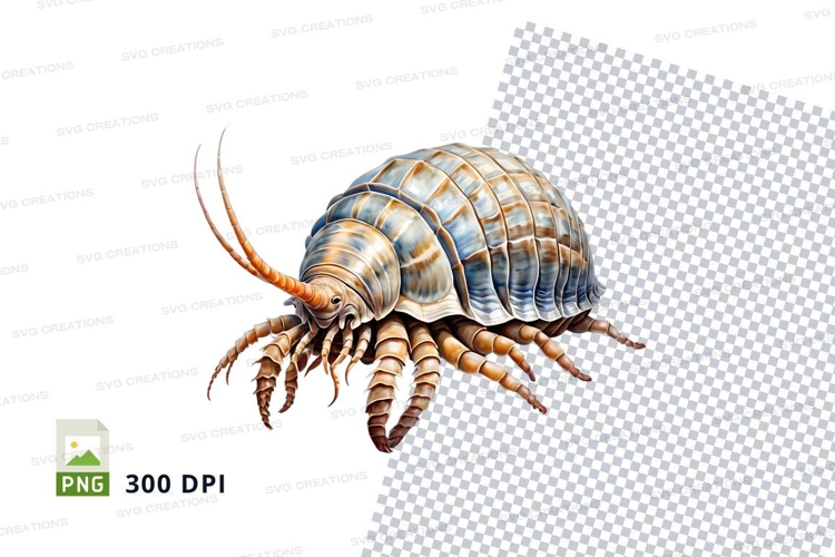Illustration of a woodlouse