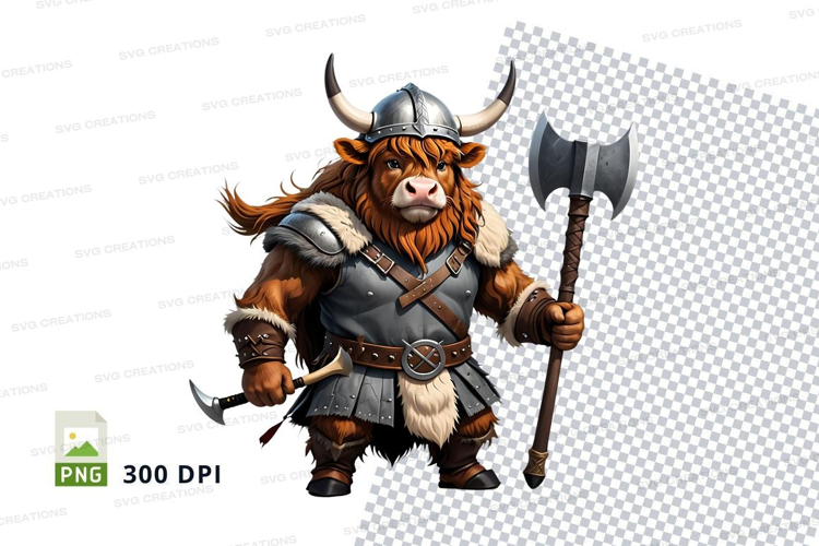 Viking cow warrior
