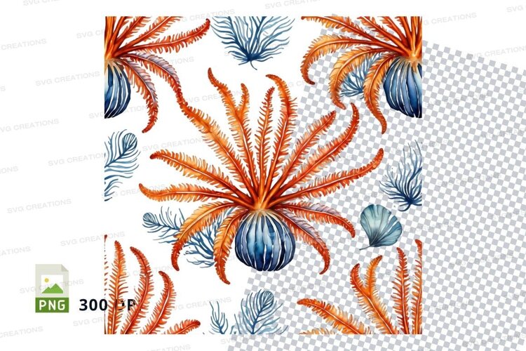 Tropical fern pattern example image 1