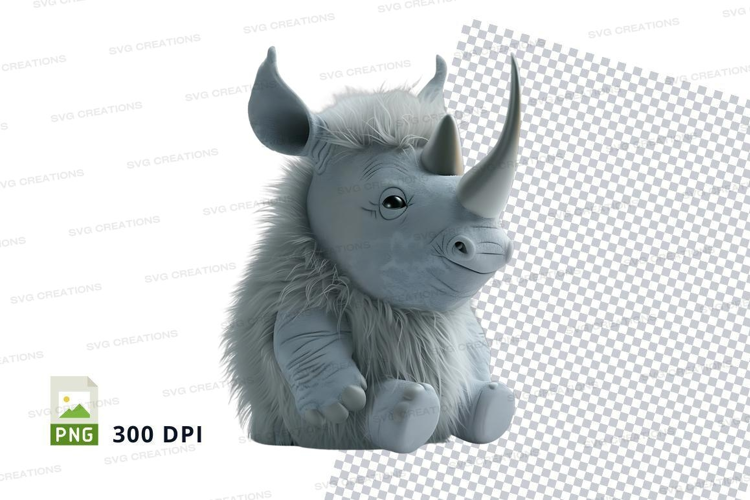 Cute rhino plush toy