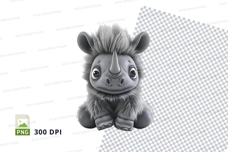 Cute rhino plush toy