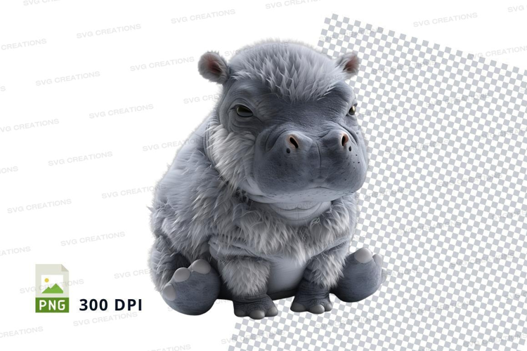 Cute hippo stuffed toy