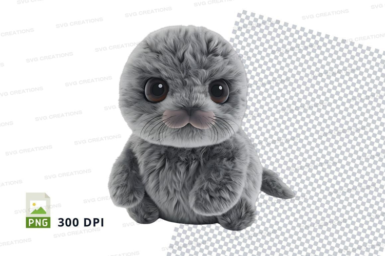Cute seal plush toy