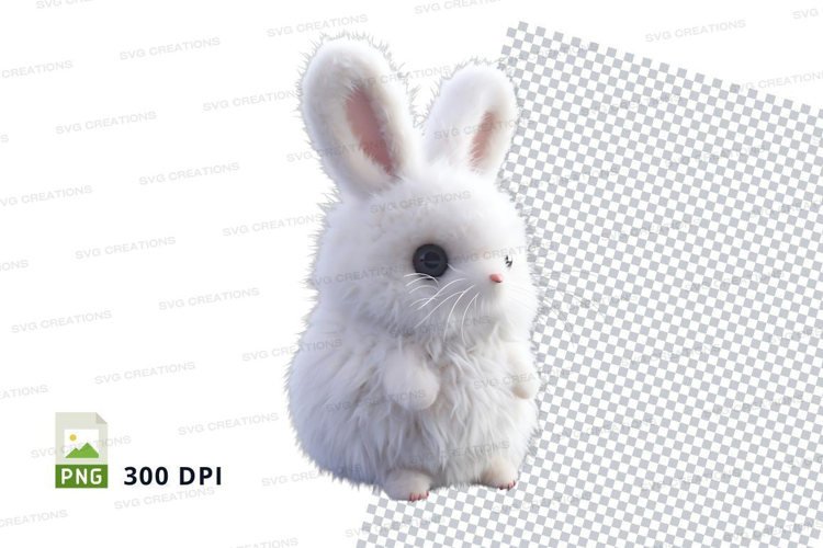 White rabbit plush toy