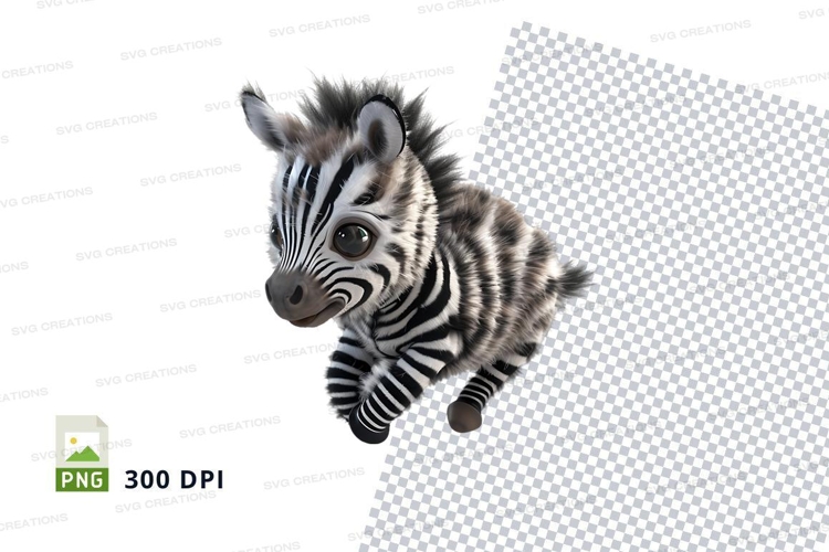Cute baby zebra