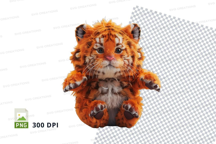 Cute tiger cub plush toy