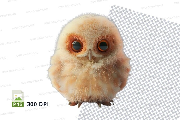 Adorable baby owl example image 1