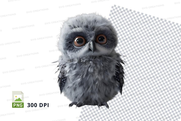 Adorable baby owl