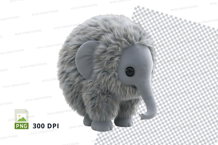 Grey elephant plush toy