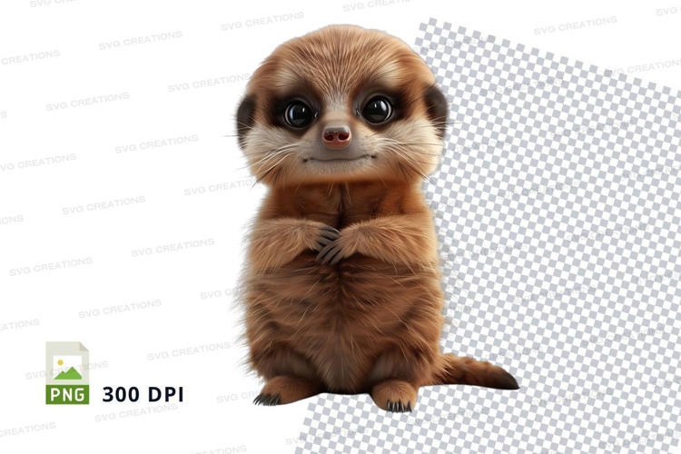 Cute meerkat clipart