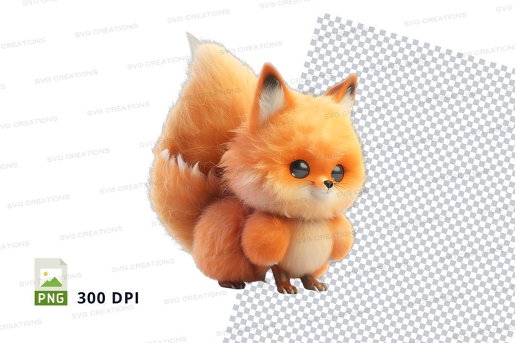 Cute fox plush toy