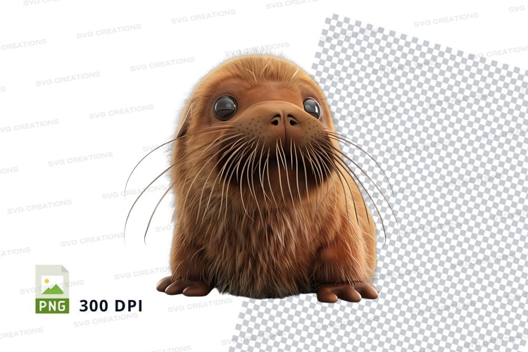 Cute otter clipart