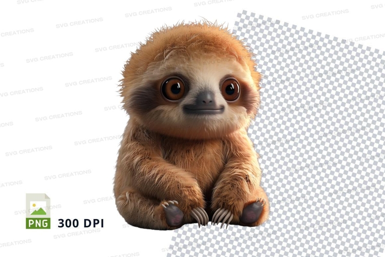 Sloth Clipart Image 21