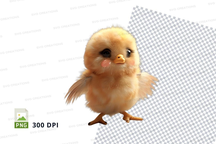 Adorable yellow chick