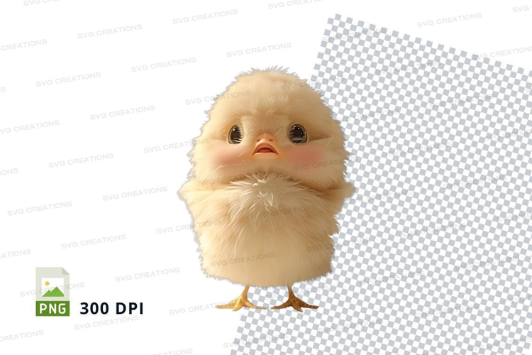 Cute yellow chick