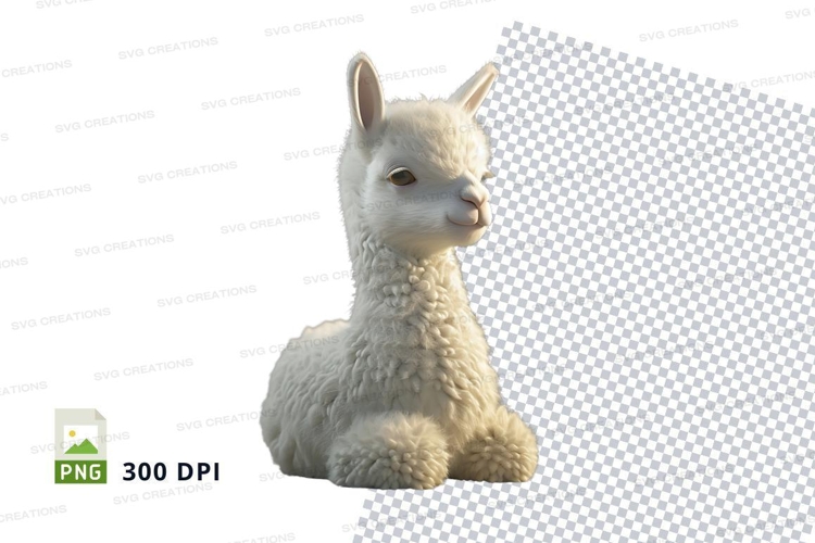Cute baby alpaca