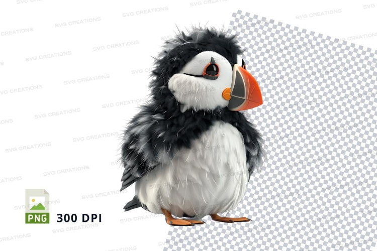 Cartoon puffin clipart