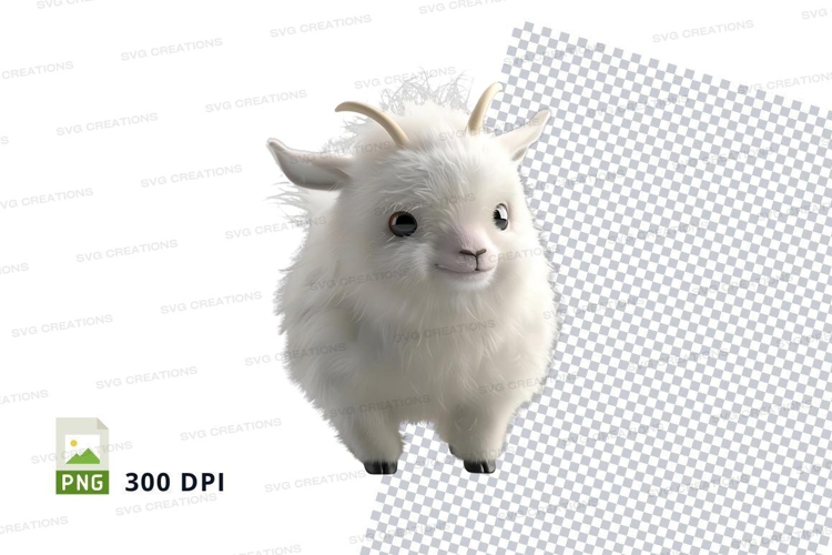 White goat clipart