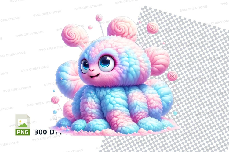 Cotton candy monster