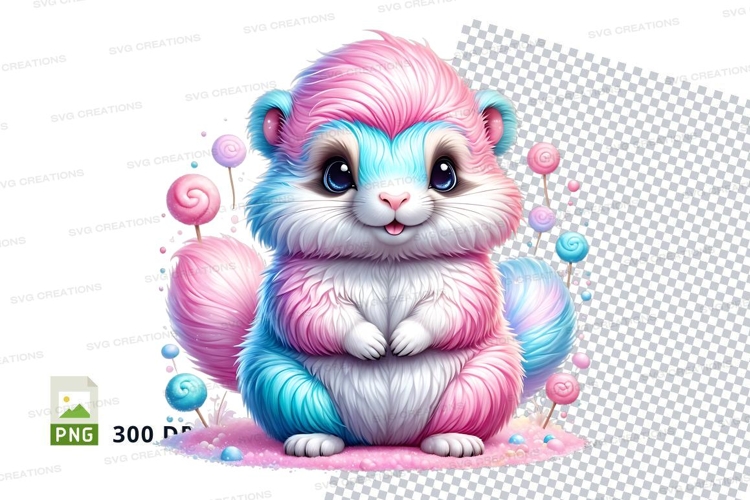 Candy colored hamster