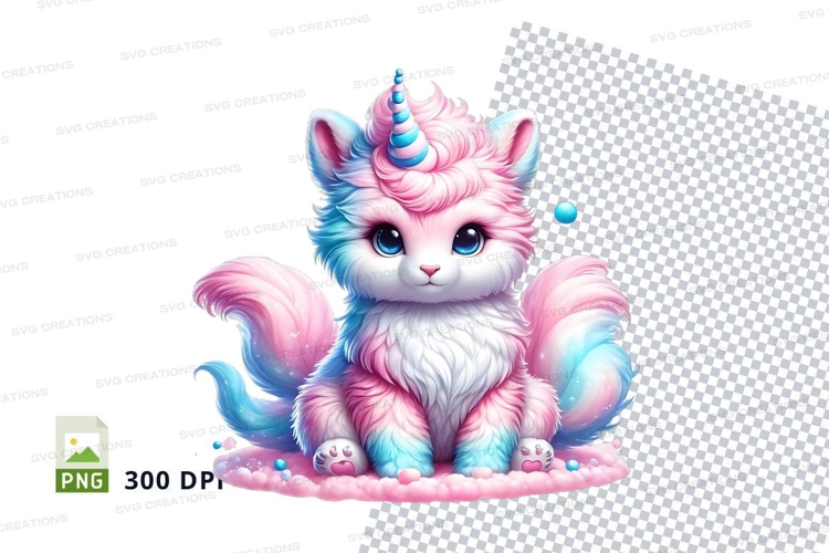 Magical unicorn cat