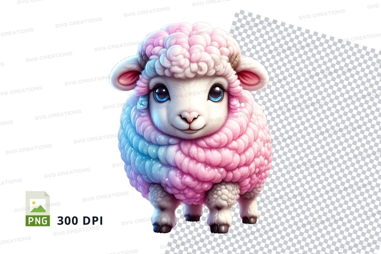 Pastel sheep clipart