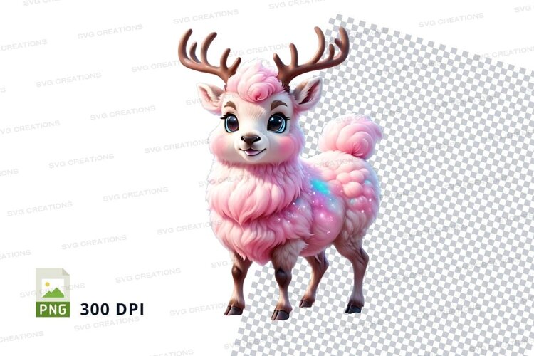 Cotton candy deer example image 1
