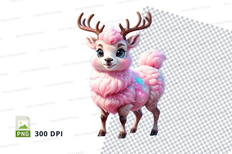 Cotton candy deer