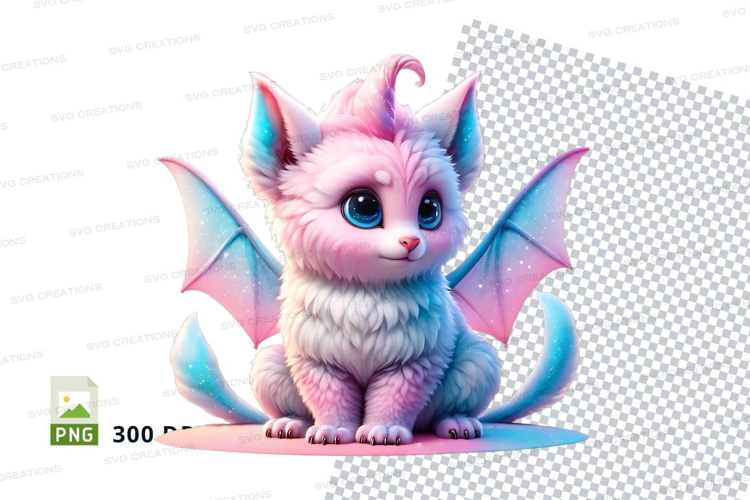 Magical kitty dragon