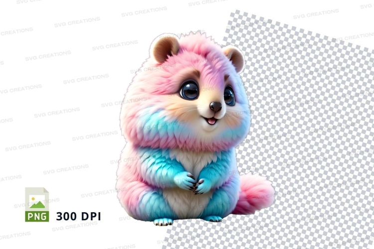 Colorful cartoon animal