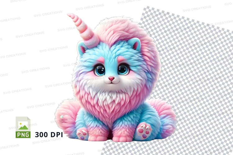 Magical unicorn cat