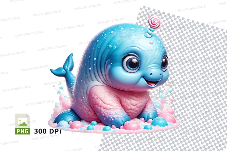 Playful baby dolphin in bubbles