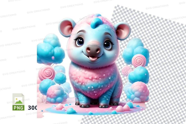 Cotton candy bear