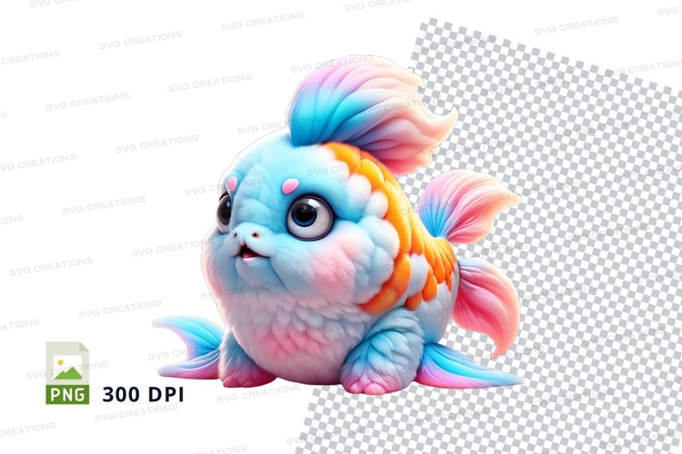 Colorful cartoon fish