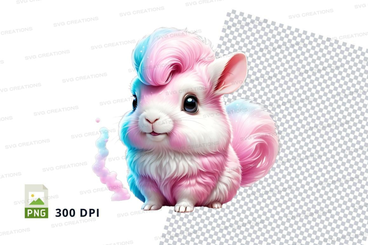 Pastel colored rabbit